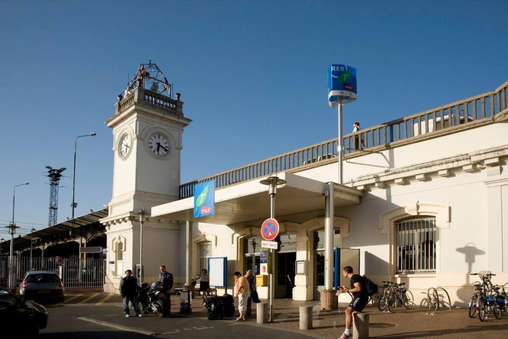 Superbe Appart Entier Au Pied De La Gare Rer, A 15 Min De Paris & Orly Juvisy-sur-Orge Zewnętrze zdjęcie